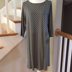 J Jill Wearever Collection Print Dress